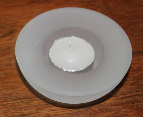 Glas-Kerzenhalter für Teelichter oder Stumpenkerzen