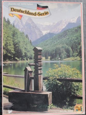 Puzzle 1000 Teile: Deutschland-Serie (Bergsee mit Marterl)