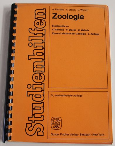 Remane/Storch/Welsch: Zoologie - Studienhilfe zu ... Kurzes Lehrbuch der Zoologie, 3. Auflage