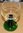 klassisches Römerglas mit grünem Stiel / Schoppen-Glas