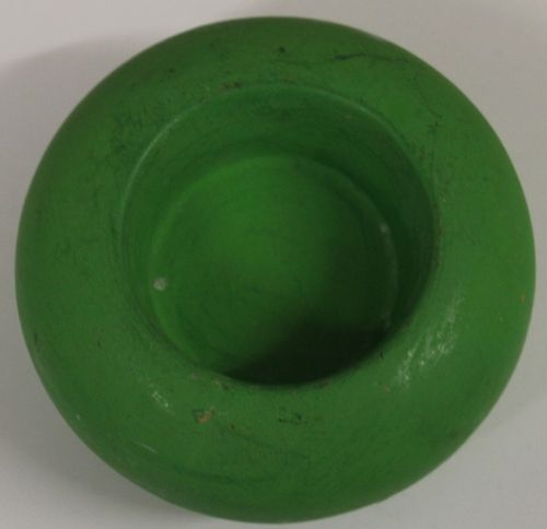 Teelichthalter aus Ton, grün