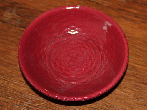 kleine rote Schale, Keramik
