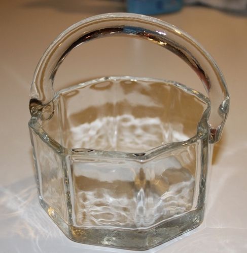 achteckiges Glas-Körbchen