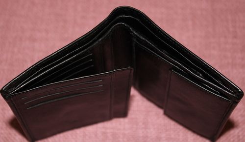Herren-Portemonnaie, schwarz