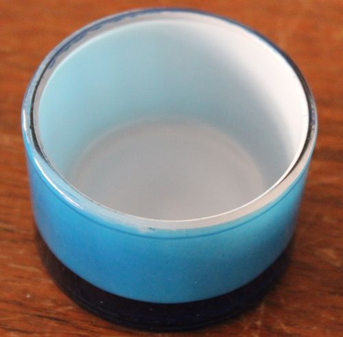 Glas-Teelichthalter, blau / Kerzenhalter