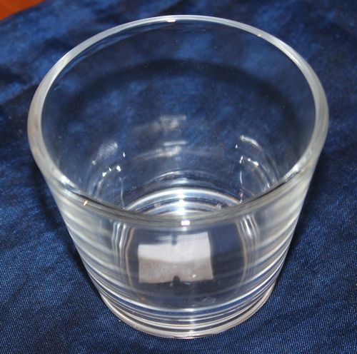 Teelichtglas, 7,5 cm x 7 cm