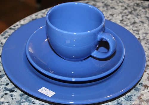Kaffeegedeck, 3tlg., Palacio, blau