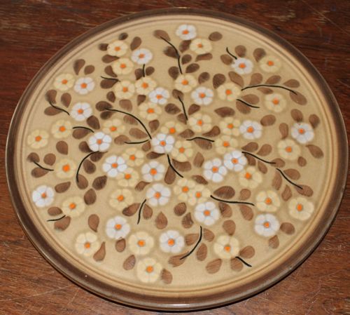 Kuchenplatte / Kuchenteller, Keramik, 70er Jahre